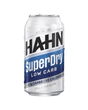 Hahn Super Dry Lager Cans<br>375ml 375ML What happens when you mix four mates, a round and a hunch? Hahn SuperDry, a beer born 20 years ago for the modern Aussie drinker using new brewing technology for a better beer flavour. Hahn SuperDry has a refreshingly crisp and unique dry taste, achieved by brewing the finest ingredients for an unusually long time. Brewed with the best modern techniques using the finest ingredients for a very long time. This brings out an unmistakable crisp, dry taste preservative-free and with fewer carbohydrat