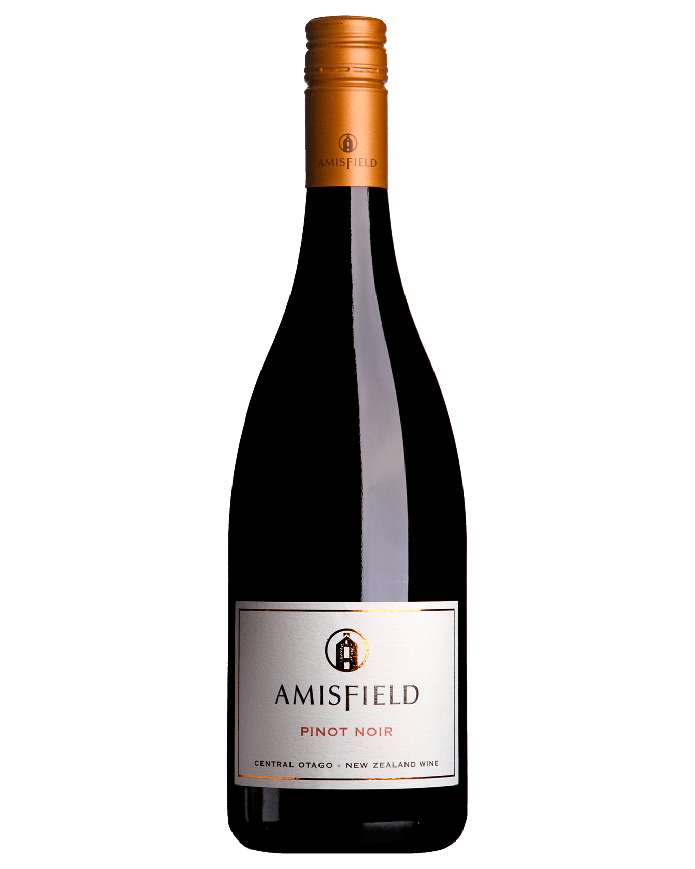 A bottle of Amisfield Pinot Noir