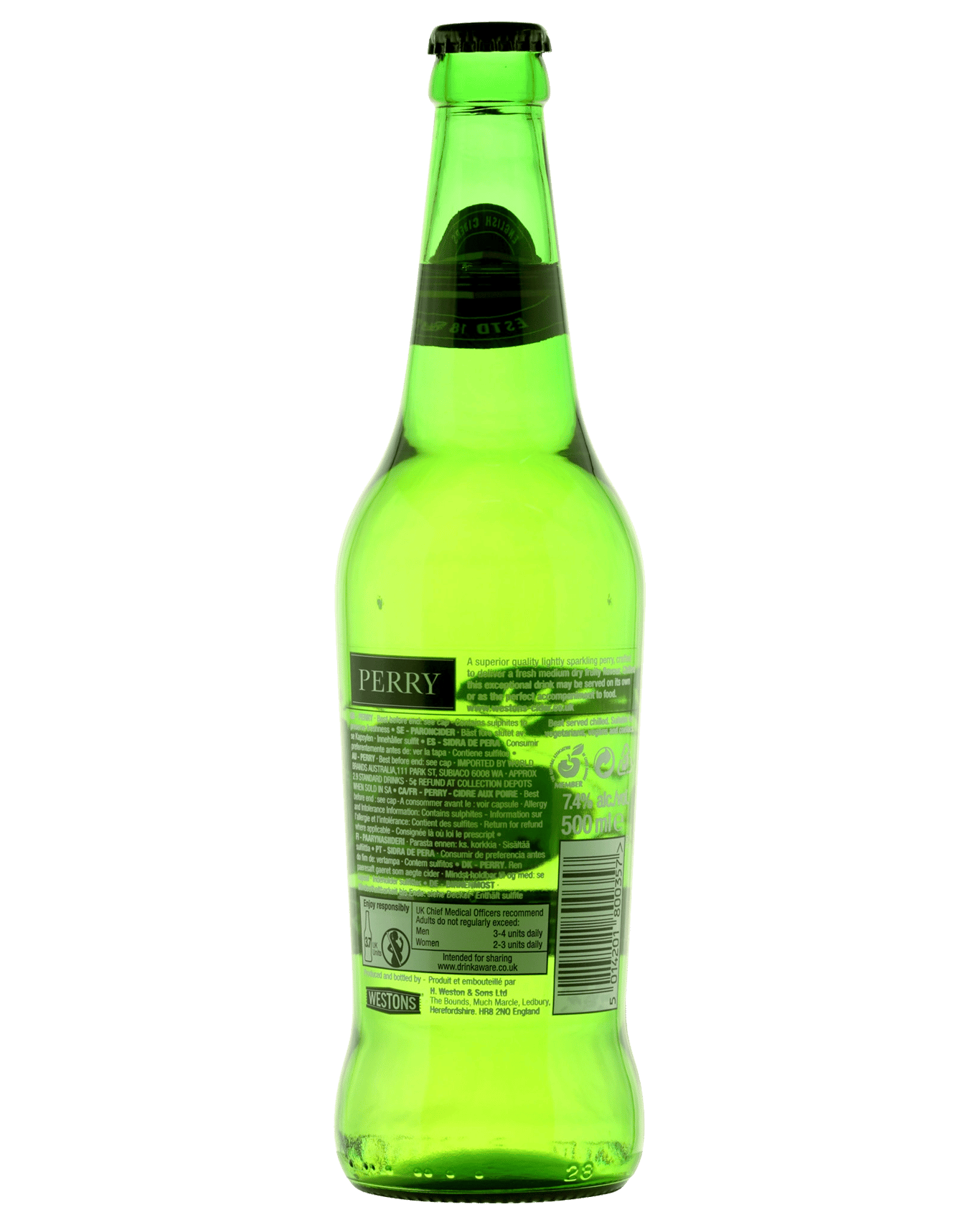 Buy Henry Westons Slowly Matured Perry Cider 500ml Online (Low Prices ...