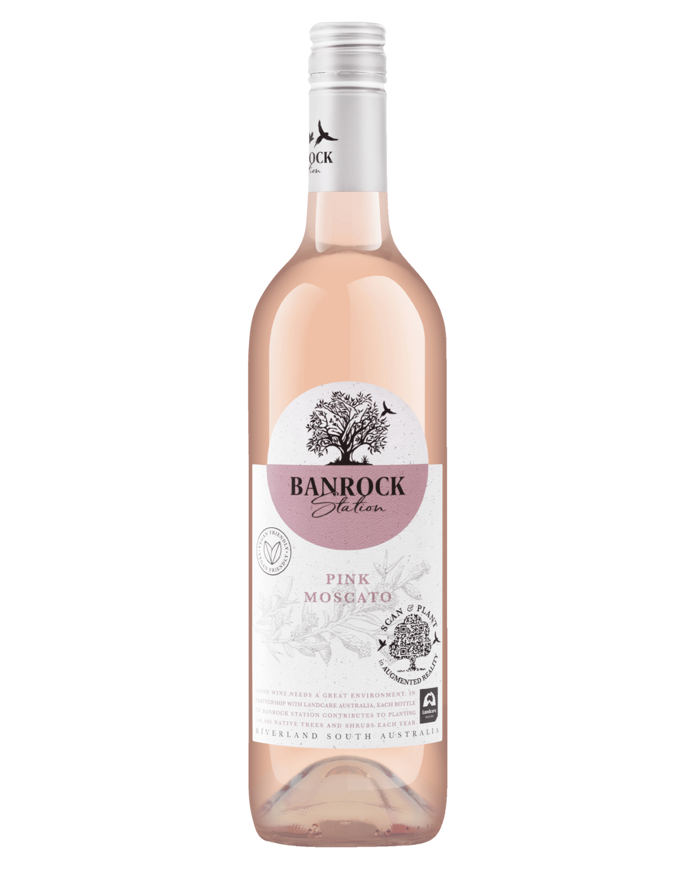 A bottle of Banrock Station Pink Moscato