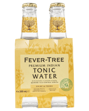  Fever Tree Indian Tonic<br>Water 4 Pack 200ml... 800ML Fever Tree are all about taste, which is why they use the highest quality ingredients for their range of premium natural mixers. Their awarded Indian tonic water is made by blending botanical oils with spring water and the highest quality quinine. The result produces a delicious, natural tonic with a uniquely clean and refreshing taste and aroma. Remember, if 3 by 4 of your Gin and Tonic is Tonic, make sure you use the best.
