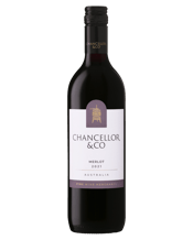  Chancellor & Co Merlot  750ML Chancellor and Co Merlot is slightly oaked for a backdrop of character, leaving a heady aroma of dark berry and ripe plums to shine through. Once this rich red hits your palate, expect plummy fruits and sharp blackberry to dominate.