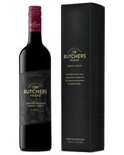  Butchers Friend Limited<br>Release Shiraz  750ML This full-bodied Barossa Shiraz showcases concentrated blackcurrant and blackberry flavours complemented with rich red fruits. Subtle hints of spice with smooth tannins and a long finish. Perfect with barbequed meats.