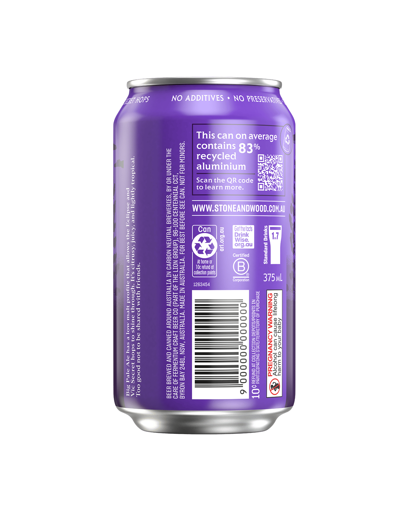 Buy Stone & Wood Hinterland Big Pale Ale Can 375ml Online (Lowest Price