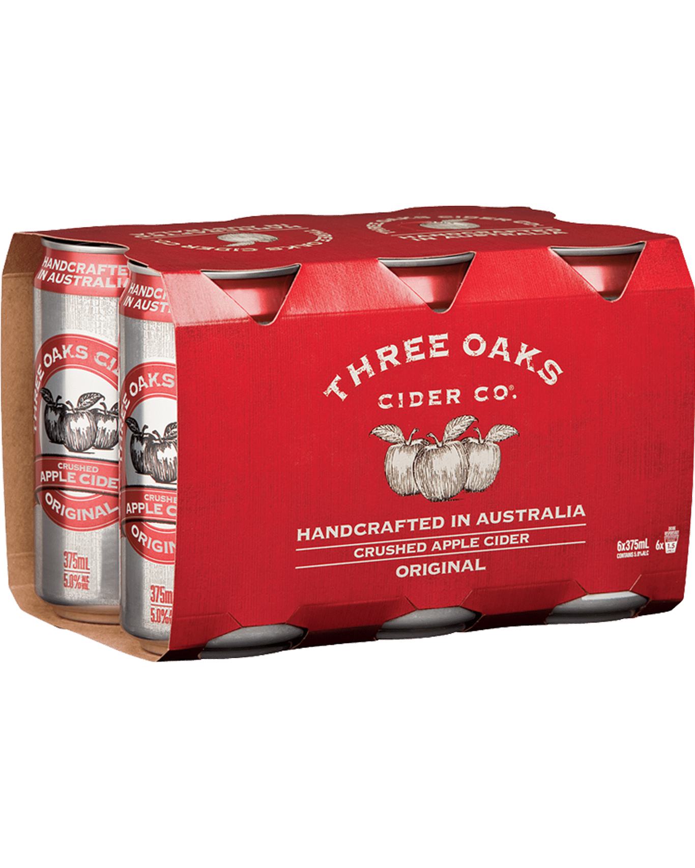 Buy Three Oaks Cider Co. Crushed Apple Cider Cans 375ml Online (Lowest