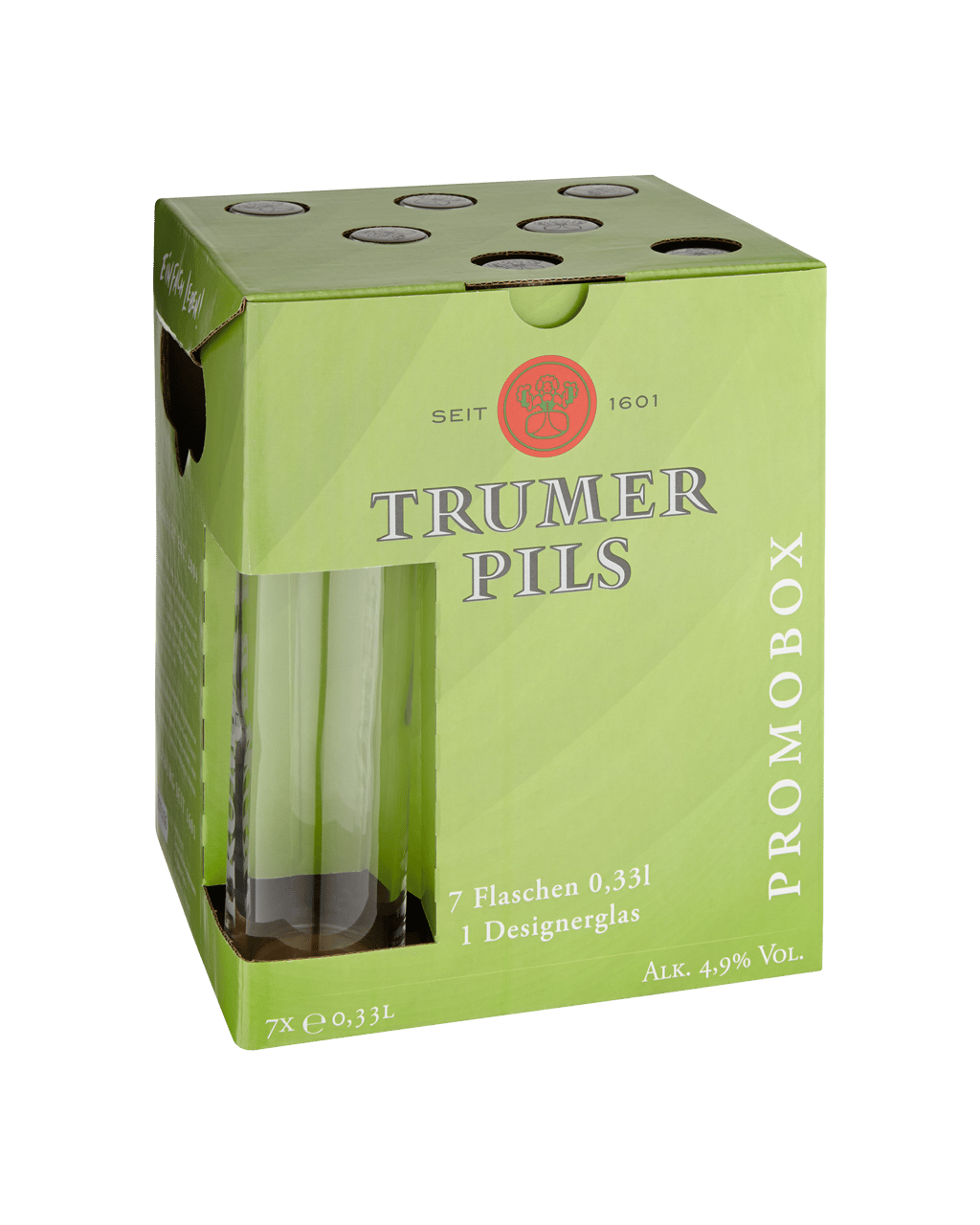 Buy Trumer Pils 7 Pack With Glass Online (Lowest Price Guarantee) Best