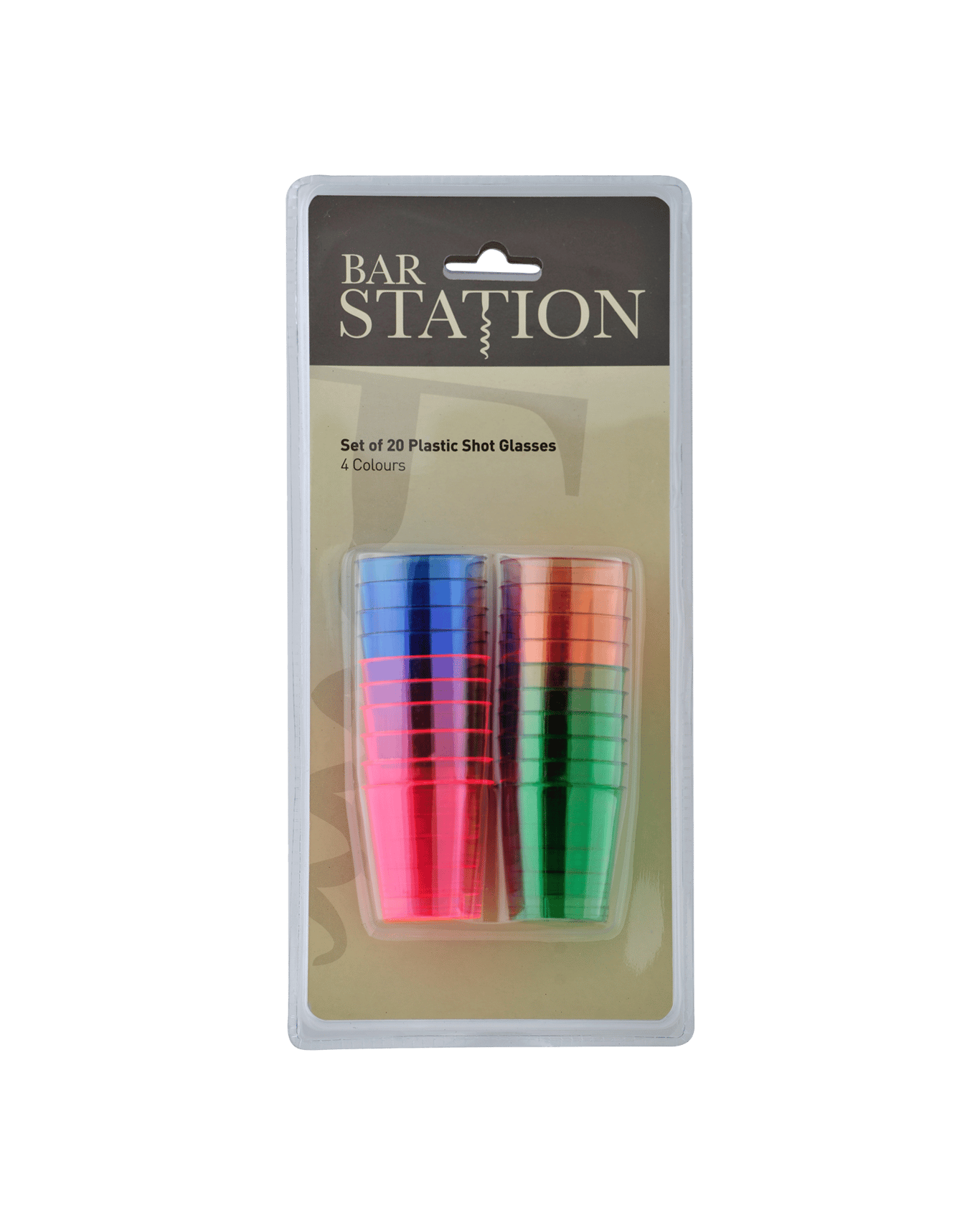 Buy Bar Station Plastic Shot Glasses 20 Pack Online (Lowest Price