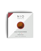  Nio Cocktails Old Fashioned<br>100ml  100ML NIO: Needs Ice Only<br><br /><br />This Old Fashioned features warm Bulleit Bourbon enhanced by Angostura Aromatic and Orange Bitters. With a deep amber hue, it offers a rich, smooth palate with hints of caramel, spice, and citrus, balanced by Toschi Liquid Sugar for a perfectly rounded finish.