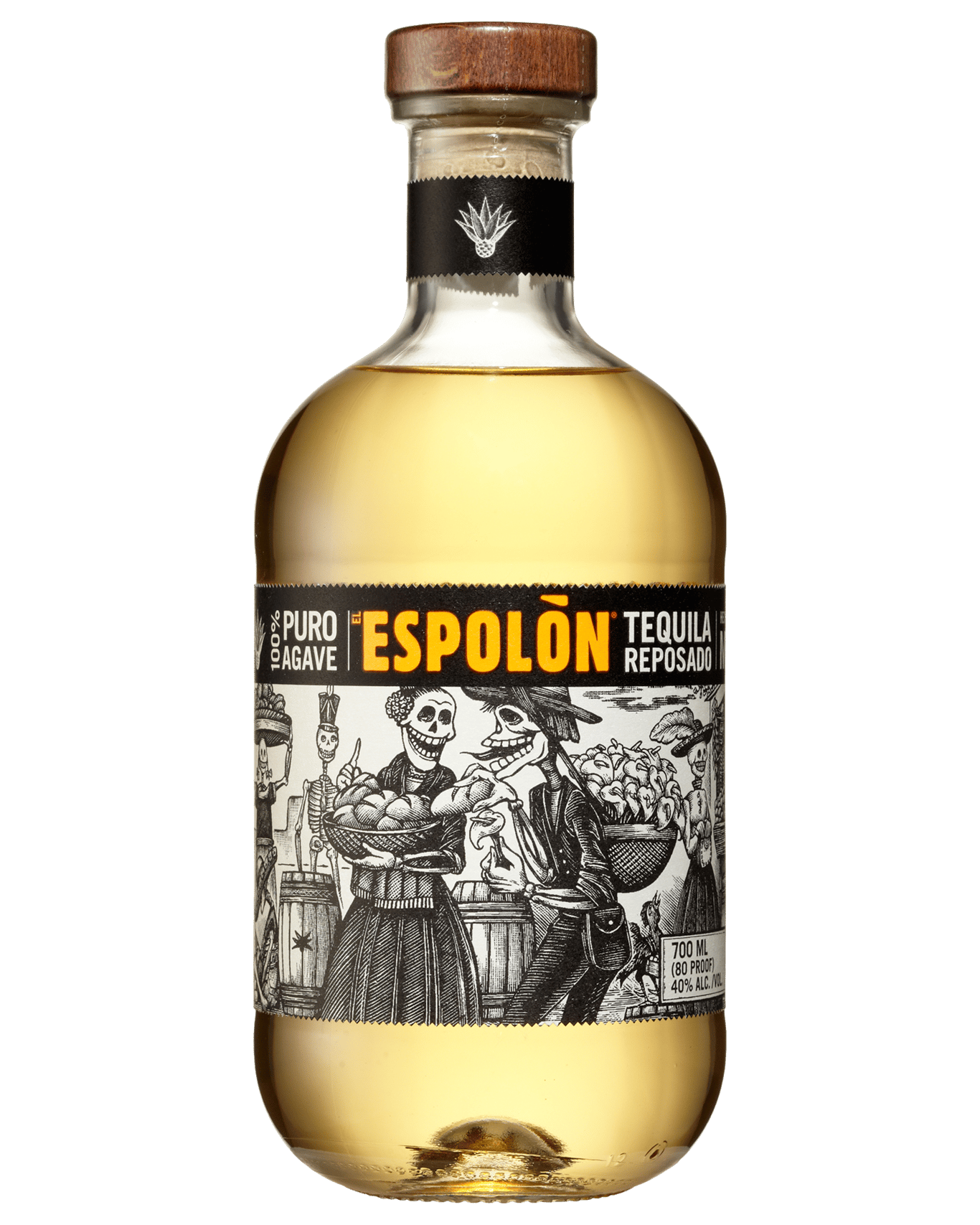 A bottle of the Espolòn Tequila Reposado