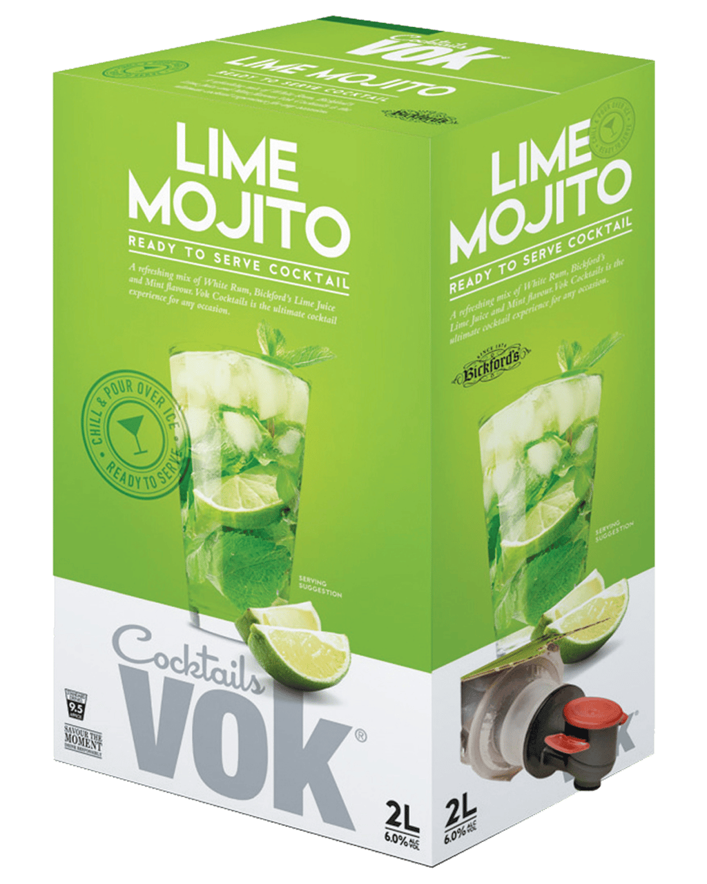 Buy Vok Cocktails Lime Mojito 2l Online or Near You in Australia [with Same Delivery* & Best Offers] - Dan Murphy's