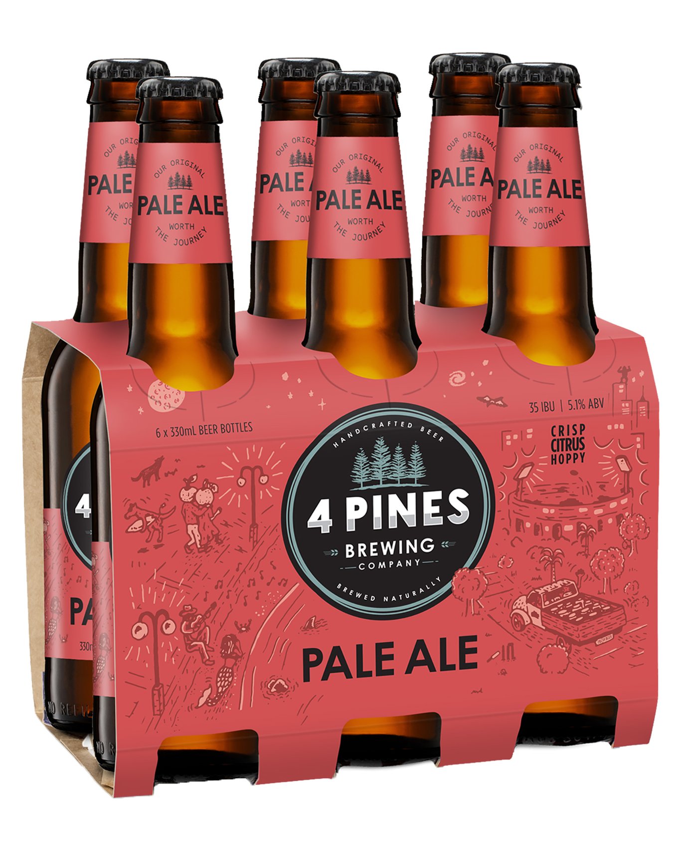 Buy 4 Pines Pale Ale Bottles 330ml Online (Lowest Price Guarantee
