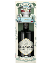  Hendrick's Gin & Tea Cup<br>Gift Pack 700ml  700mL Would you like a tea cup with that cucumber? This limited edition Hendrick's Gin Tea Cup Gift Pack comes packaged with the iconic Hendrick's Gin bottle along with the Hendrick's branded cup and saucer!