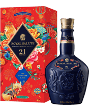 Royal Salute 21 Year Old<br>Blended Scotch... 700ML Royal Salute, the master of exceptionally aged Scotch whisky, once again ignites Lunar New Year with a spark of enchantment and wonder. The iconic 21 Year Old Signature Blend celebrates the occasion with its own salute; brought to life in an exquisite new collectable gift pack, housing a ruby red flagon of the flagship expression.<br><br>Designed by Trajan Jia, a renowned Chinese born, London-based artist, the new limited edition gift pack uses his iconic, bright and colourful style to ignite th
