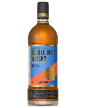 Archie Rose Double Malt<br>Whisky 700ml 700ML Archie Rose Double Malt Whisky showcases the bright, grassy fruitiness of malted rye backed up by rich aromas of Aussie fortified wine, vanilla from American oak and the smooth sweetness of local malted barley. The result is a remarkably complex whisky with notes of apricot jam smeared on toasted rye bread, fragrant oak and a hint of milk chocolate, finishing with honey-roasted macadamia nuts, ripe tropical fruits and baking spices.