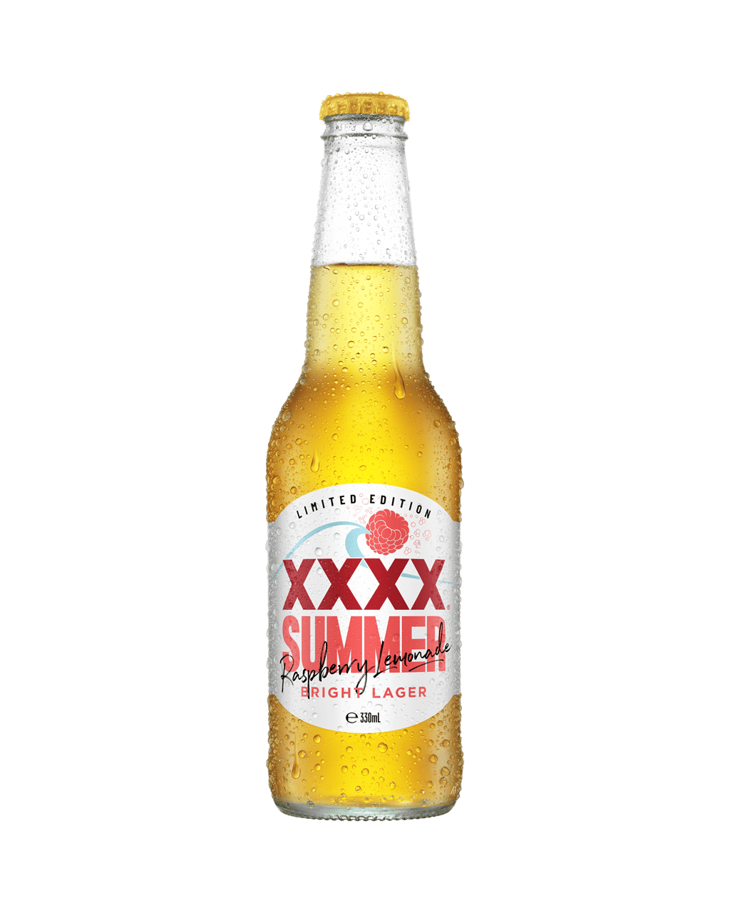 Buy Xxxx Summer Bright Lager Raspberry Lemonade Bottle 330ml Online