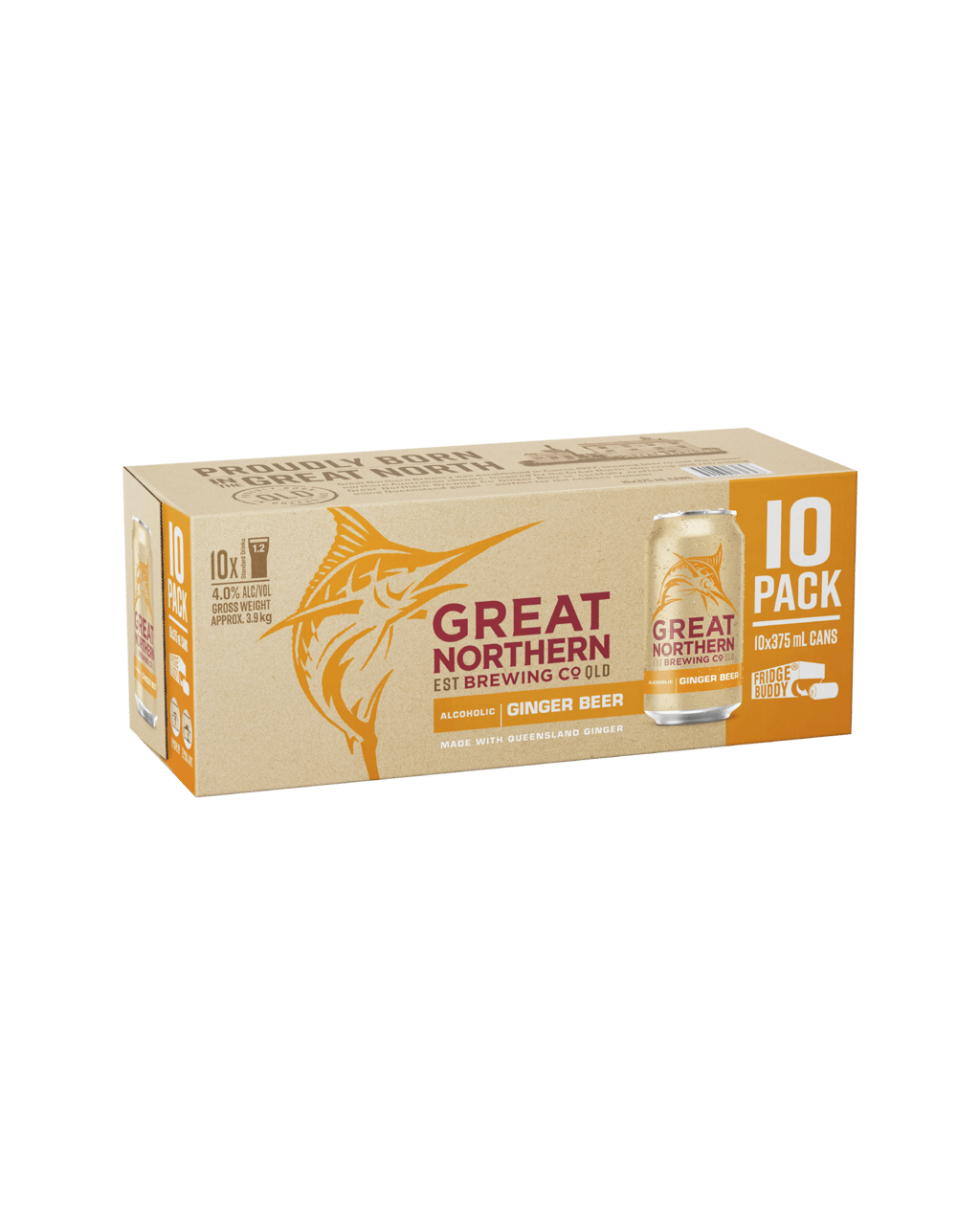 Buy Great Northern Brewing Co Ginger Beer 10 Pack Cans 375ml Online buy-great-northern-brewing-co-ginger-beer-10-pack-cans-375ml-online