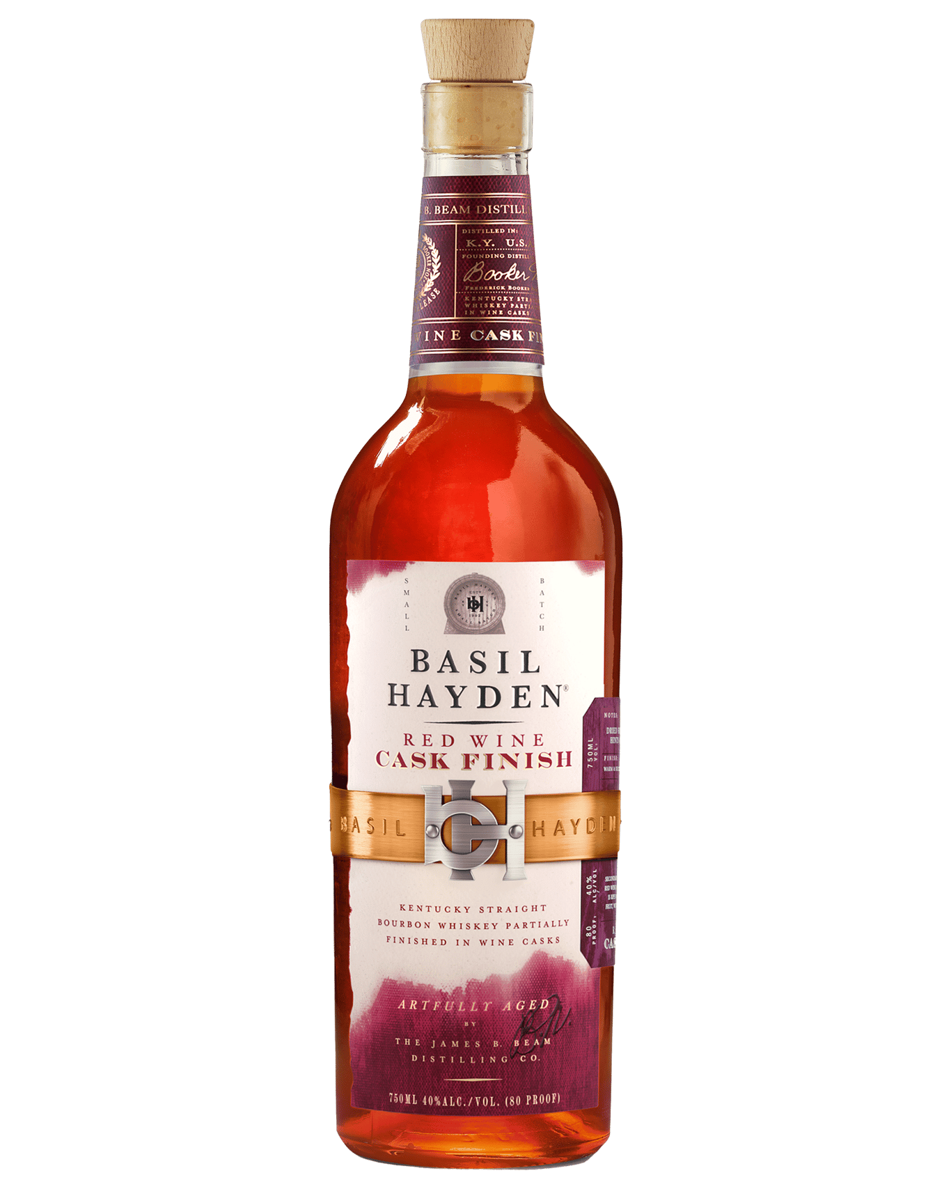 Buy Basil Hayden's Red Wine Cask Finish Bourbon Whiskey 750ml Online