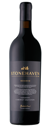 Stonehaven Reserve<br>Coonawarra... 750ML Only the most exceptional fruit has been selected to create this beautiful Cabernet from the Coonawarra wine region in South Australia. Stonehaven Wines has a proud history of producing award-winning wines made with time honoured winemaking techniques. This wine presents fresh and lively aromas with a soft and supple structure. It features delicious aromas of blackberry, cherry and spicy oak to create a wonderfully complex wine with a fine tannin structure and lingering palate.