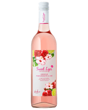  Sweet Lips Hibiscus<br>Pomegranate & Lime... 750mL Refreshing on the palate, low in alcohol with a light carbonation – Sweet Lips Hibiscus Pomegranate and Lime is white wine infused with all natural flavours. The vibrant colour and perfumed aroma is derived purely from the hibiscus and pomegranate. These inviting flavours are balanced and combined with a subtle twist of lime – adding a touch of acidity. Enjoy well chilled - on really hot days – try over ice and a touch of fresh lime.