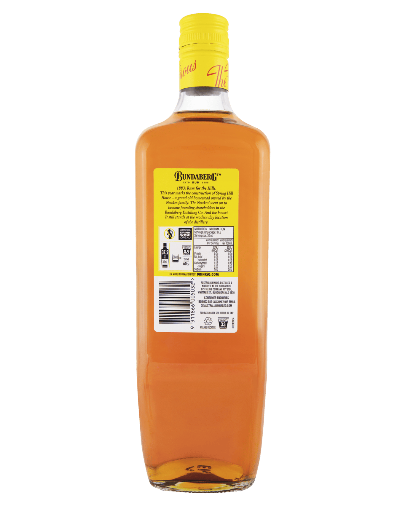 Buy Bundaberg Underproof Rum 1.125l Online (Lowest Price Guarantee