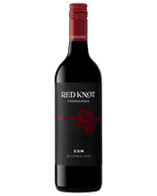  Red Knot Mclaren Vale<br>Grenache Shiraz... 750ML Red Knot Grenache Shiraz Mataro blend displays lifted spicy plum and red berry aromas complemented with undertones of herbs, musk and cedar oak. This medium bodied wine delivers rich juicy raspberry flavours, followed by a peppery palate and a smokey toasted oak savoury finish.