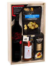  Chris Ringland Sealed<br>Indulgence Gift... 750mL Indulgence in a box. The iconic Chris Ringland Sealed Shiraz boasts full flavour whilst lending a soft elegant texture as it captures the essence of the Barossa. Enjoy it with Beerenberg tomato chutney, fine wafer crackers, Maggie Beer fig & fennel paste and tasty Byron Bay chunky milk chocolate cookies.