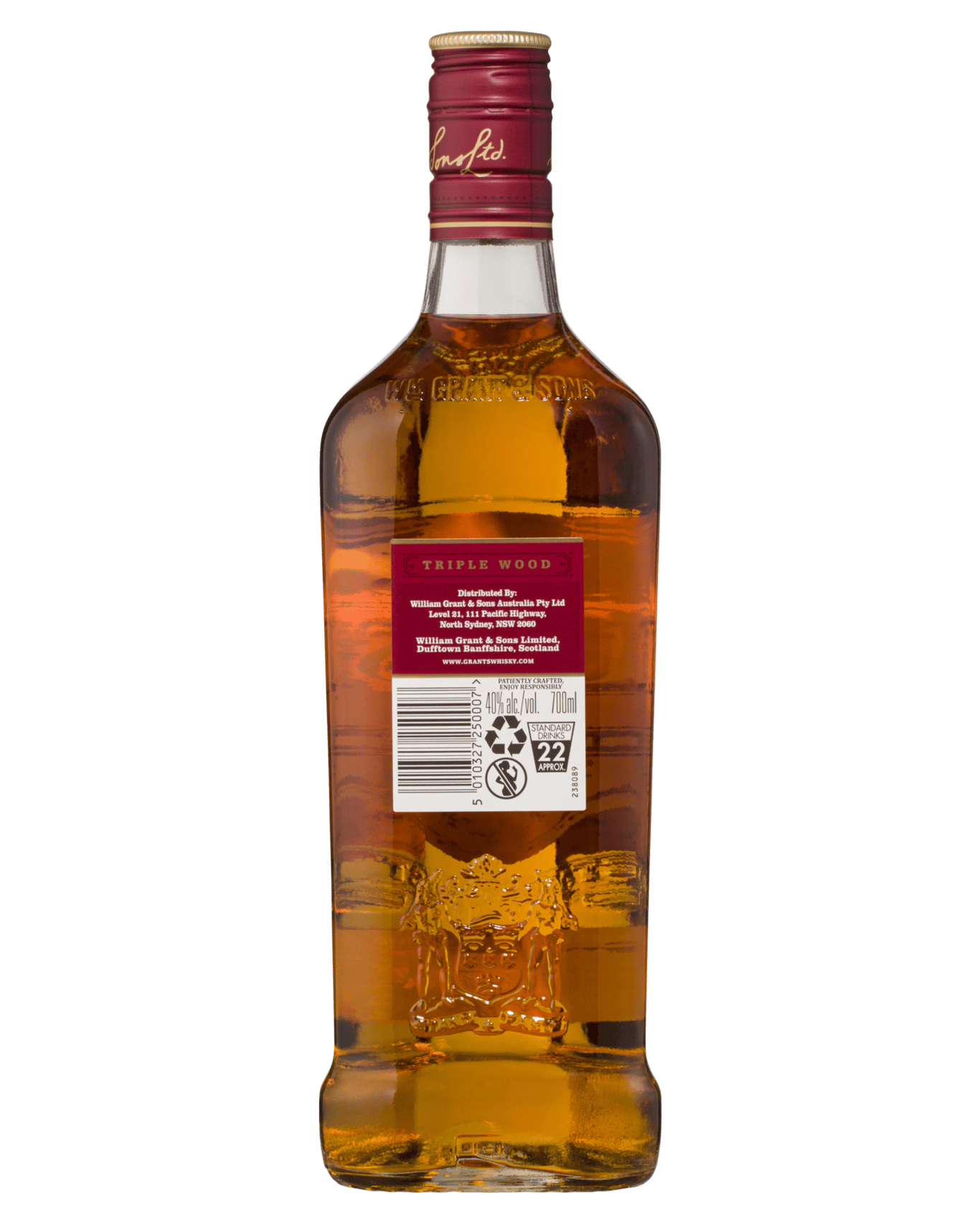 Buy Grant's Triple Wood Blended Scotch Whisky 700ml Online (Low Prices ...