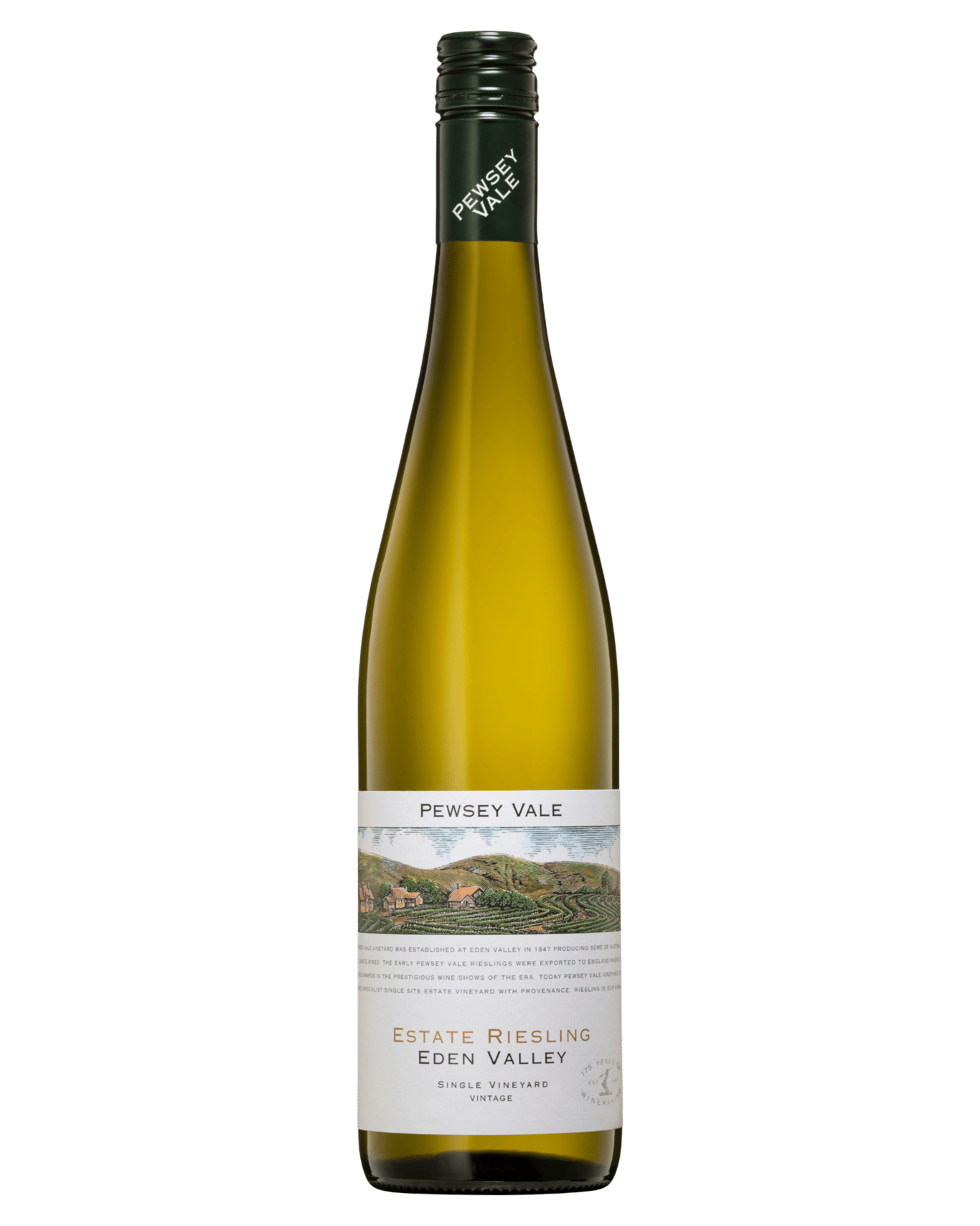 A bottle of the Pewsey Valey Estate Riesling