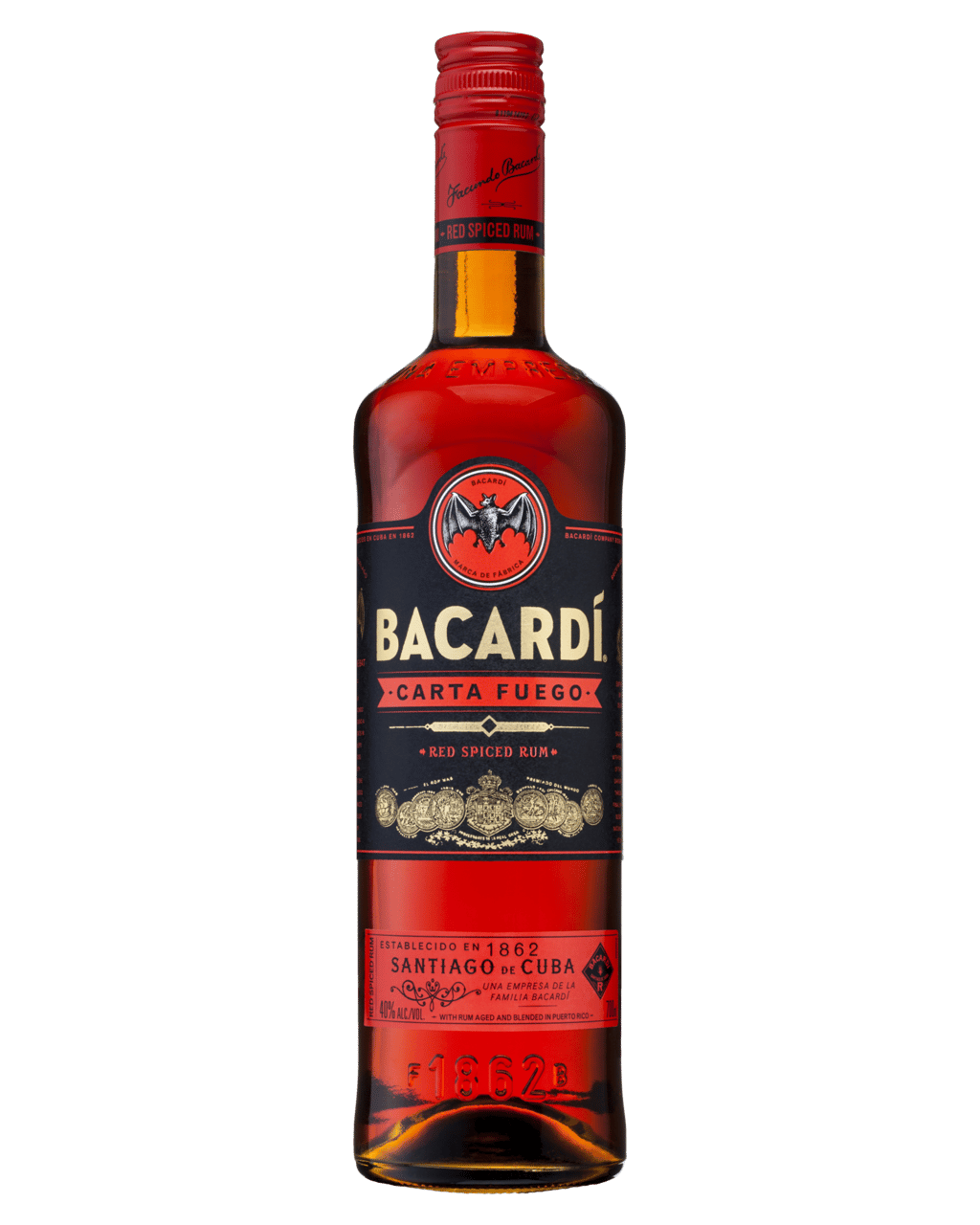 Buy Bacardi Carta Fuego Spiced Rum 700ml Online (Lowest Price Guarantee ...