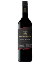  Hidden Ridge Premium<br>Selection... 750ML The Coonawarra region is a flat terrain, located on the Limestone coast in South Australia. Beneath this beautiful landscape lies a limestone ridge and contrasting soils which provide the perfect conditions for crafting great wine.<br /><br />On the nose, lifted raspberry, spice with subtle oak that leads to a generous mouth full of dark berry flavours. Long gentle, puckery tannins provides a long finish. Enjoy now or reward from cellaring over the next 3 to 5 years.