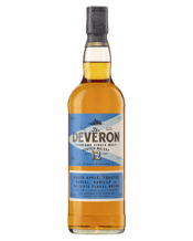  The Deveron 12 Year Old<br>Single Malt Scotch... 700mL Macduff distillery is located near the mouth of the River Deveron, where the river meets the sea. Sheltered from the worst of the seaboard storms and winter winds, this tranquil spot has seen the creation of The Deveron malt whisky for many a decade. Using five small copper pot stills and unusual horizontal condensers that gently coax extra character from the spirit, The Deveron is a light, fruity and approachable spirit with some hints of nutty notes.
