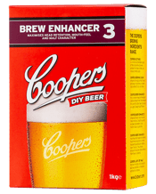 Coopers Brew Enhancer No.3<br>1kg 1kg Coopers Brew Enhancer 3 contains a high proportion of Light Dry Malt combined with dextrose and maltodextrin. The substantial quantity of Pale malt, maximises the malt character of your favourite brew whilst the dextrose and maltodextrin improve the mouthfeel and body, delivering a creamy head and avoiding any residual cidery flavours. The ultimate enhancer for all beer styles where a fuller flavour is desired.