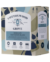  Cottonwood Grove Semillon<br>Sauvignon Blanc Cask... 4L Crisp and refreshing, with flavours of passionfruit, tropical fruit and a hint of lime provides a soft finish.
