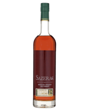  Sazerac Rye Whiskey 18 Year<br>Old 750ml  750mL This straight rye has a mellow spice and dry sweetness that dances on the tongue, giving pure delight that is worthy of the Sazerac name. Very mature, with notes of oak, leather molasses and all-spice. The long, warm finish is preceded by notes of mint, eucalyptus, cinnamon, vanilla, and lingering pepper.