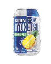  Kirin Hyoketsu Vodka Soda<br>Pineapple Can... 330ML Kirin Hyoketsu Pineapple is made from vodka, soda and frozen natural pineapple juice, using Hyoten Toketsu technology to lock in the freshness and intensity of the natural pineapple flavour. With less than 0.7 grams of sugar and 116 calories per can, embrace something new. Say Hello, Yes! to the juicy flavour of a Kirin Hyoketsu.