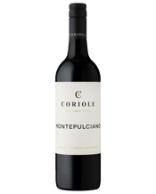  Coriole Montepulciano  750ML Coriole Montepulciano is medium bodied with excellent depth of flavour. Blackberry, tea-leaf, roasted spice, rose and soy on the nose. The palate shows great freshness of fruit, featuring cherry, mulberry, plum and bay leaf character, with lovely savoury Italianate tannins. Drink now or cellar for up to ten years.