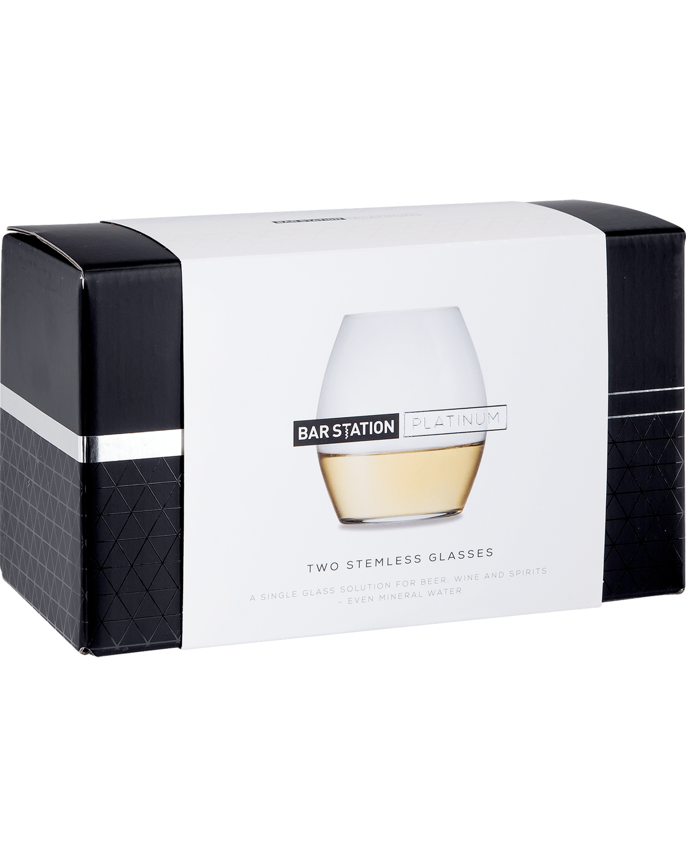 Buy Bar Station Platinum Stemless Glasses 2 Pack Online (Lowest Price