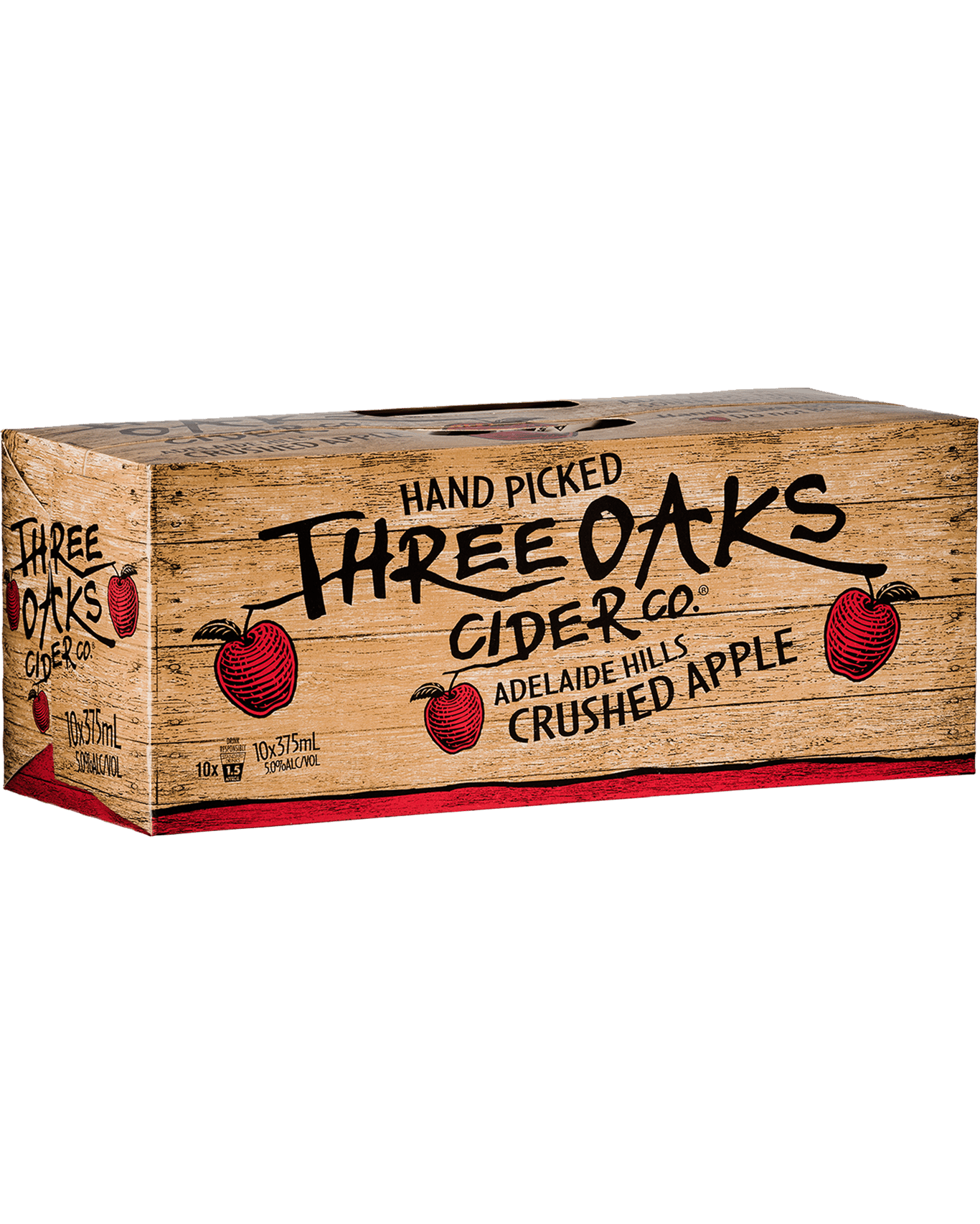 Buy Three Oaks Cider Co. Crushed Apple Cider Cans 10 Pack 375ml Online