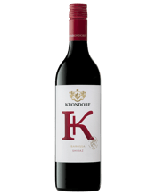  Krondorf K By Krondorf<br>Barossa Shiraz  750ML K by Krondorf is a fresh and vibrant expression of Barossa Shiraz with bright red and dark berry fruit on the nose palate, subtle oak and a soft, elegant finish.