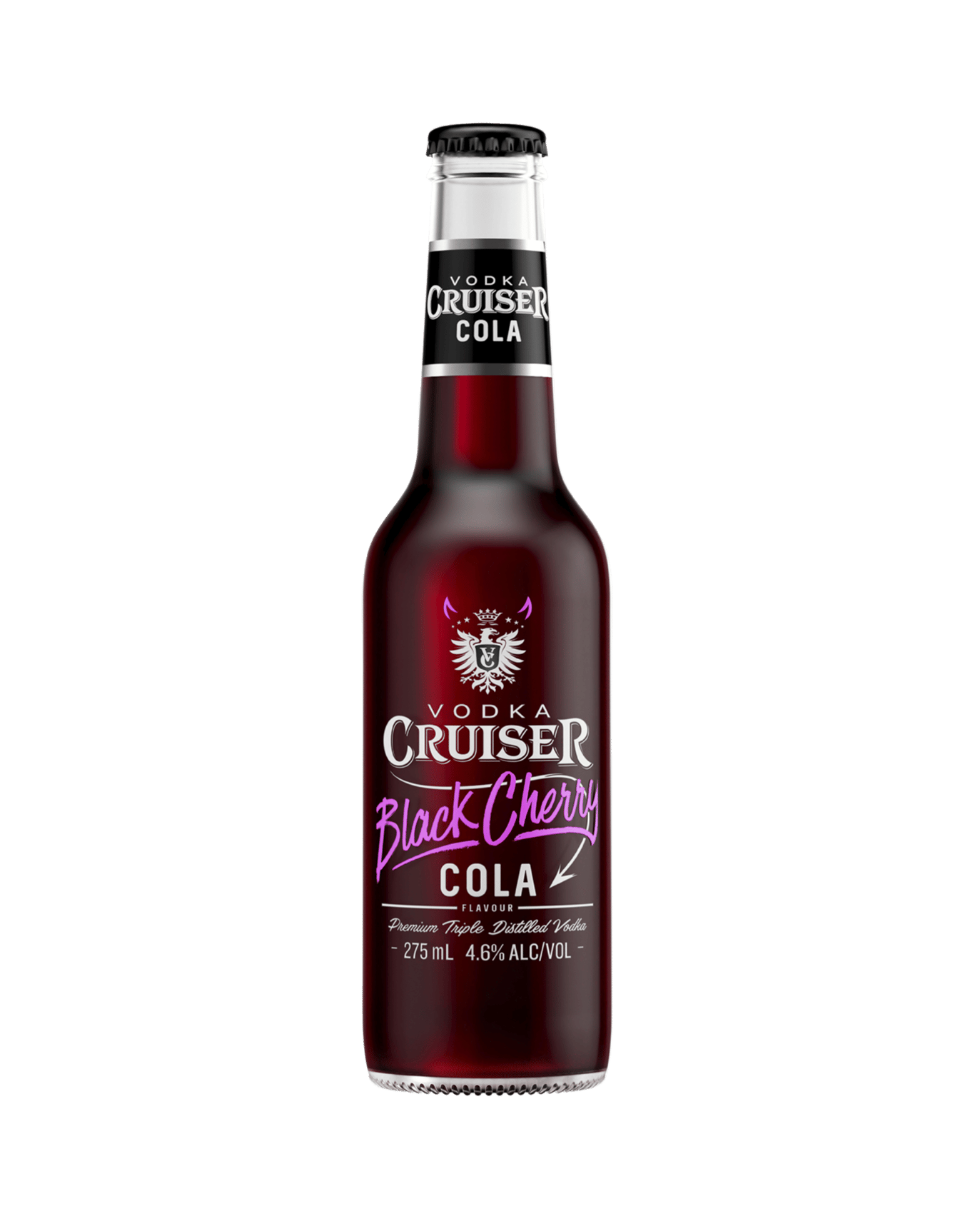 Buy Vodka Cruiser Black Cherry Cola 4.6% Bottles 275ml Online (Low ...