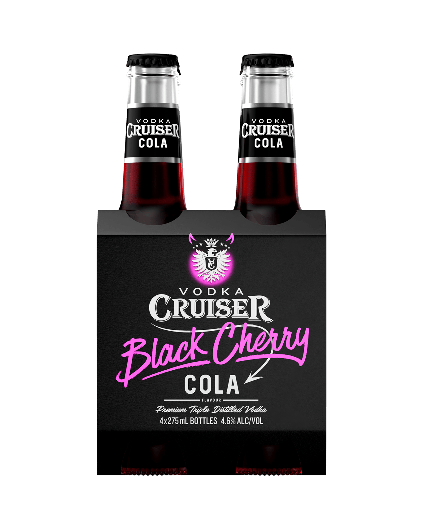 Buy Vodka Cruiser Black Cherry Cola 4.6% Bottles 275ml Online (Low ...