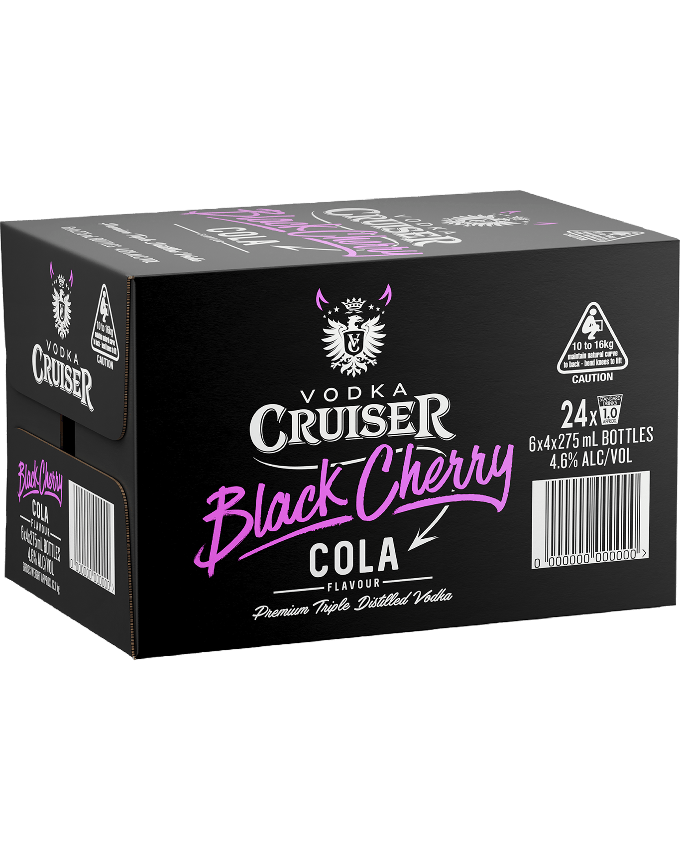 Buy Vodka Cruiser Black Cherry Cola 4.6% Bottles 275ml Online (Low ...