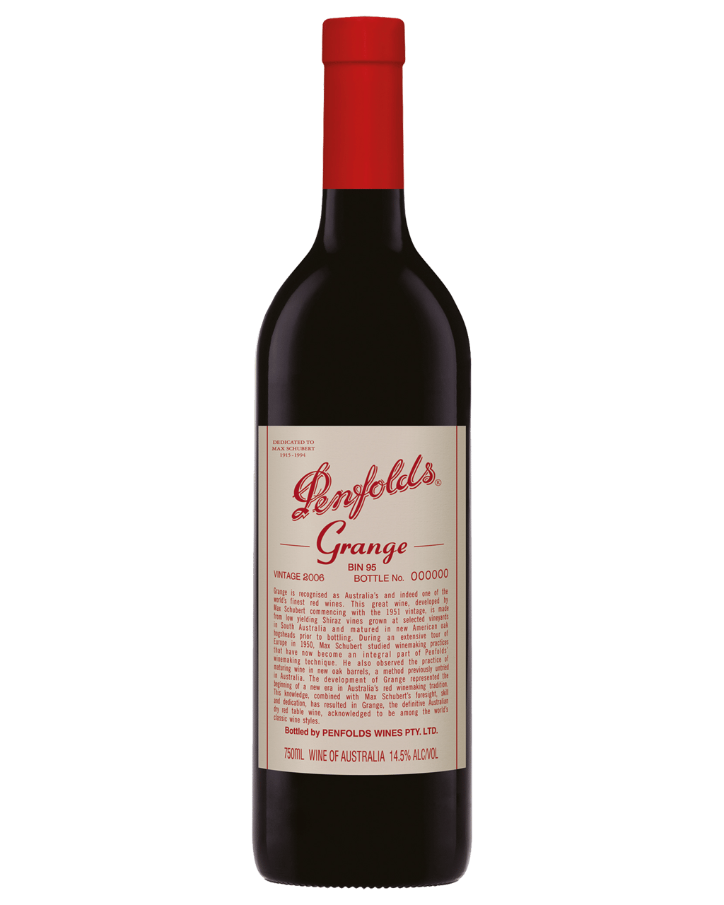 Buy Penfolds Bin 95 Grange Shiraz 2006 Online (Lowest Price Guarantee):  Best Deals + Same-day Delivery* from Dan Murphy's