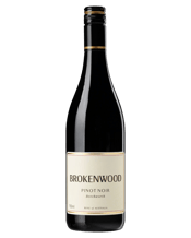  Brokenwood Pinot Noir  750ML Light to medium density with bright red hues. Lifted red berry, bramble, cherry fruit notes – very attractive aromas. The palate starts out with crunchy red fruits complimented by the whole bunch used in fermentation and the French oak used. Lovely ripe tannins with a fresh acid backbone to carry the flavours right to the finish. The lingering after taste makes for a very enjoyable Pinot Noir.