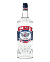 Poliakov Vodka 1.5l 1500ML A larger format of the premium Poliakov Vodka, expect the same classic premium vodka profile that Poliakov is now renowned for but in an alternative pack size. The larger volume naturally positions it as the new back bar staple vodka.