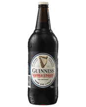 Guinness Extra Stout 750ml 750mL The classic Irish dark Stout that started it all, crafted to perfection for over 200 years. Crack it open, and the first sip tastes as fresh as ever. The unmistakeable deep-dark colour. The crisp hint of roasted barley, the fresh breeze of hops.