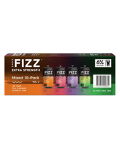 Hard Fizz Extra Strength<br>Cans 330ml Mixed... 330ML The Ultimate party starter. Grab a case and assemble a crew. This mixed pack has something for everyone and an easy shop for those looking to FIZZ with friends. Contains 3x Raspberry, 3x Orange, 2x Grape and 2x Lemon Lime Extra Strength FIZZ flavours.