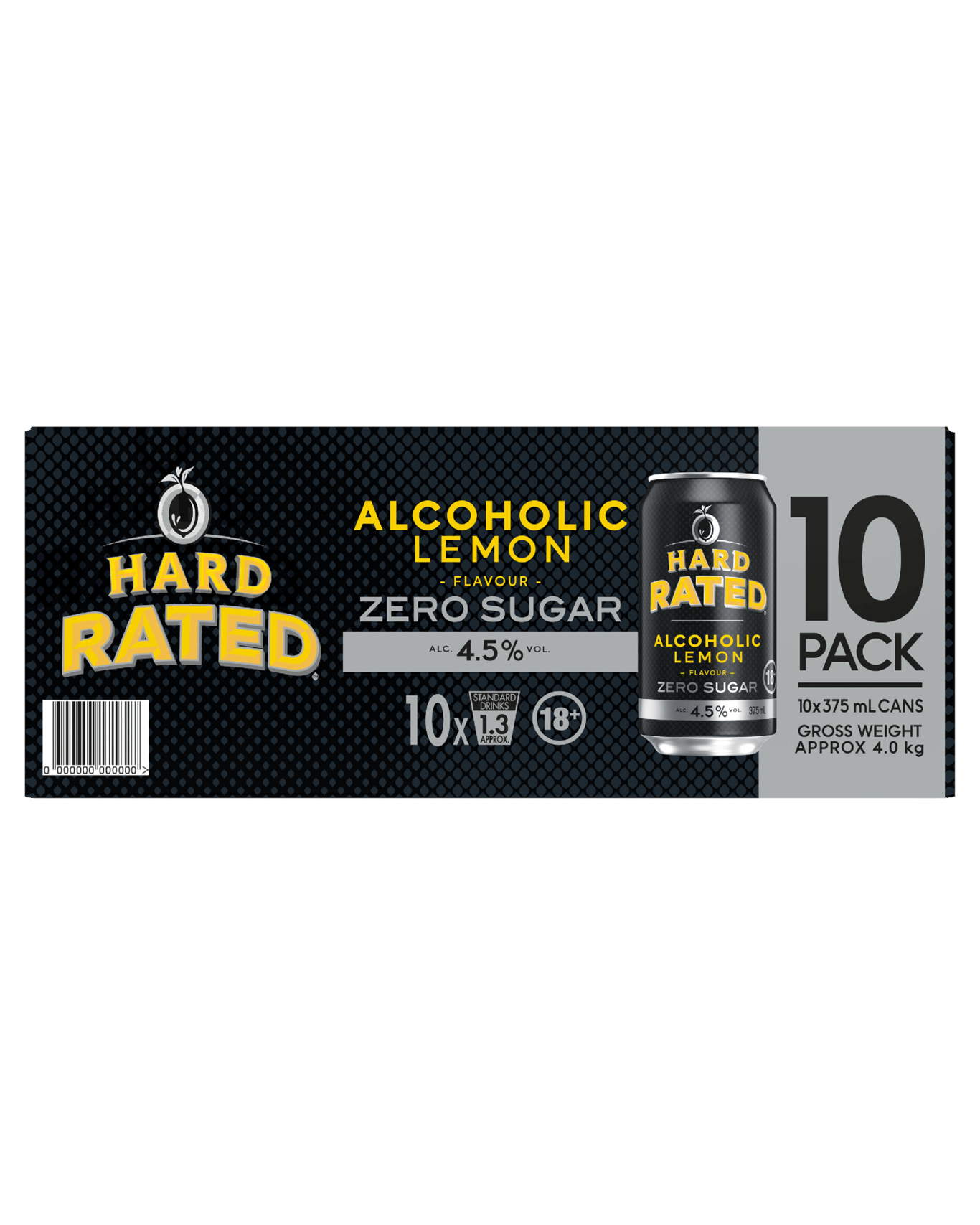 Buy Hard Rated No Sugar Cans 375ml 10 Pack Online (Low Prices) from Dan Murphy