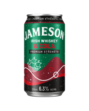  Jameson Triple Distilled<br>Irish Whiskey &... 375ML Premium Strength Jameson Triple Distilled Irish Whiskey and Cola. Combining rich and smooth Irish Whiskey with the crisp and classic bubbly taste of cola. The result? An irresistible blend of refreshment at Premium Strength.