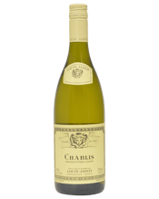  Louis Jadot Chablis  750mL The Louis Jadot Chablis has a very nice golden yellow colour. It is a lipid, bright and fresh wine, which taste and bouquet develop relatively quickly. It should be served chilled, and can be served with oysters, charcuterie and fried fish. It also goes very well with goats cheese.